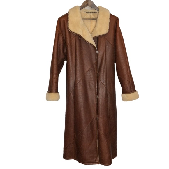 Marcos genuine lamb shearling coat - Picture 4 of 15